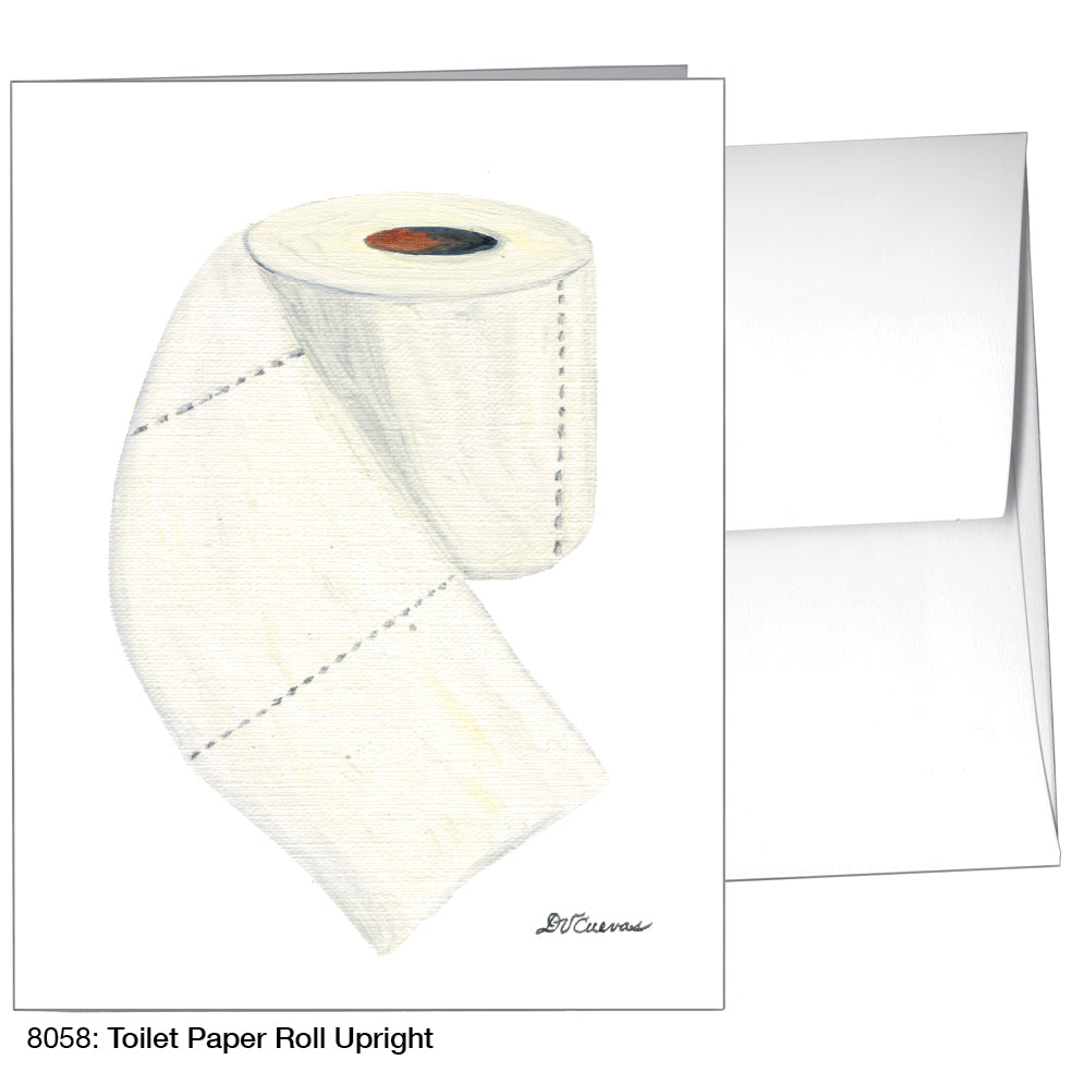 Toilet Paper Roll Upright, Greeting Card (8058)