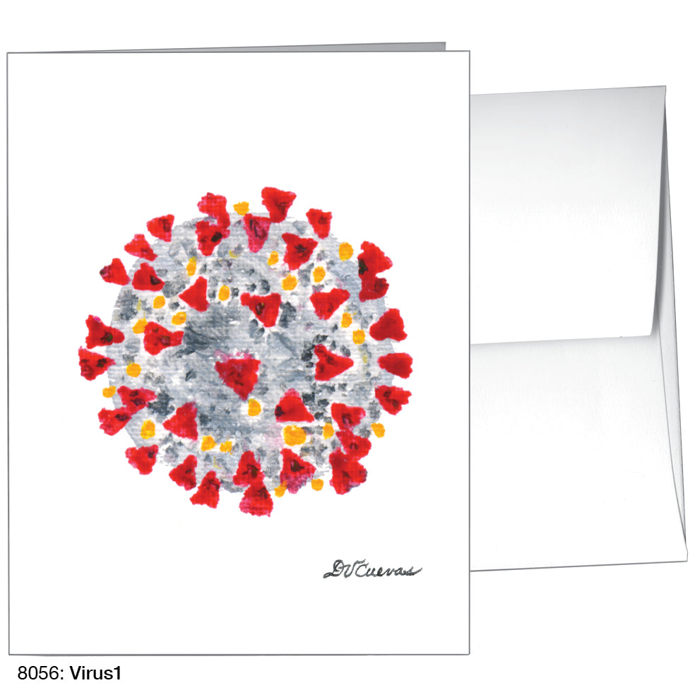 Virus1, Greeting Card (8056)