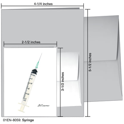 Syringe, Greeting Card (8059)