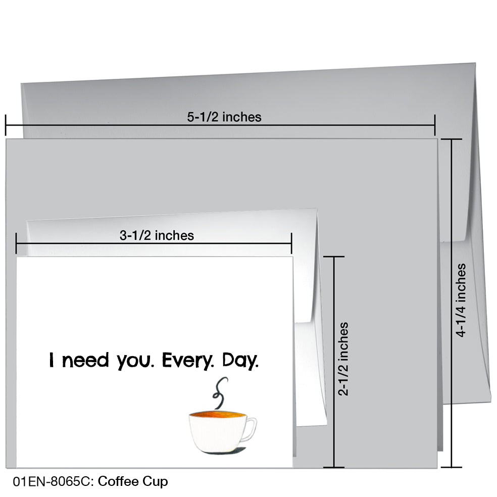 Coffee Cup, Greeting Card (8065C)