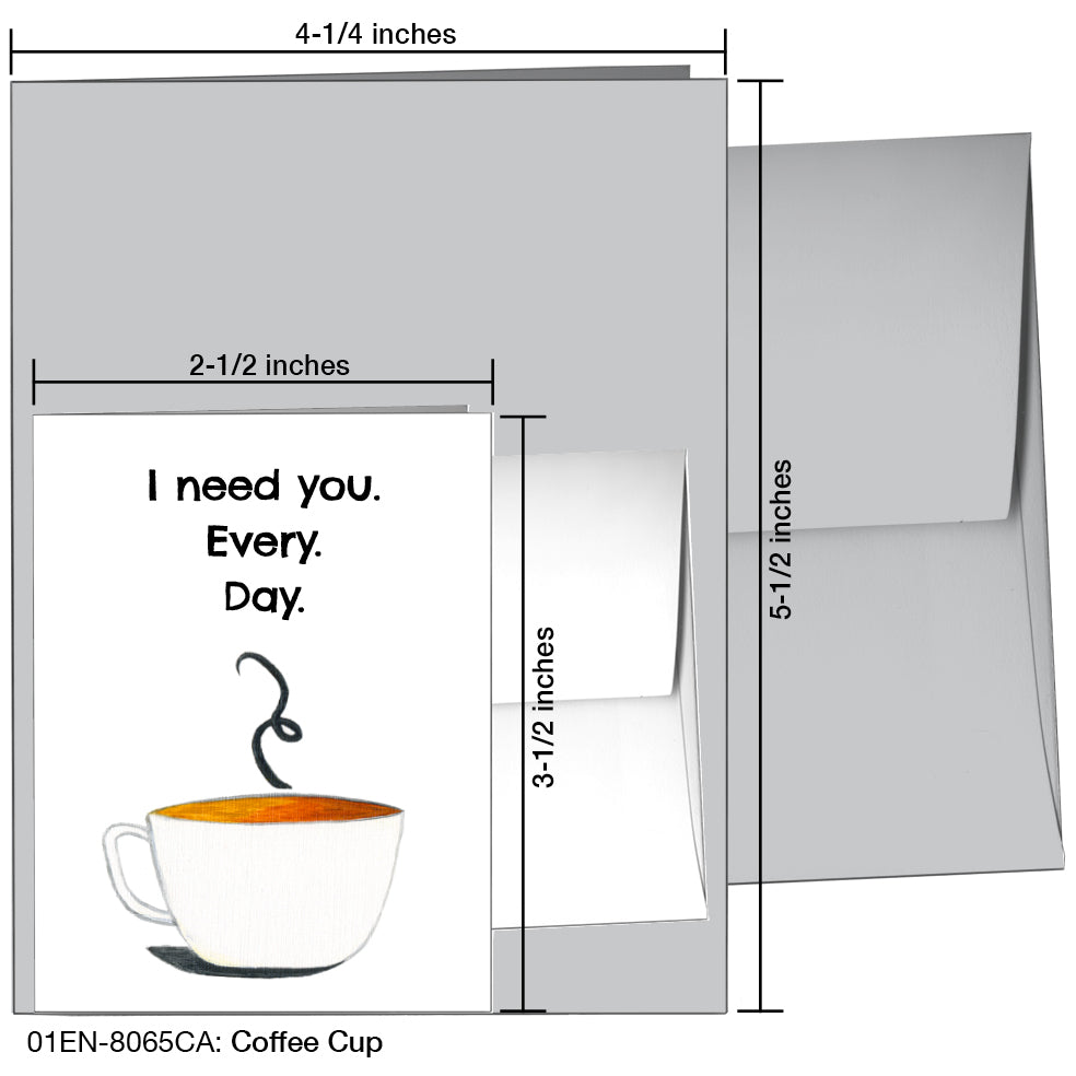 Coffee Cup, Greeting Card (8065CA)