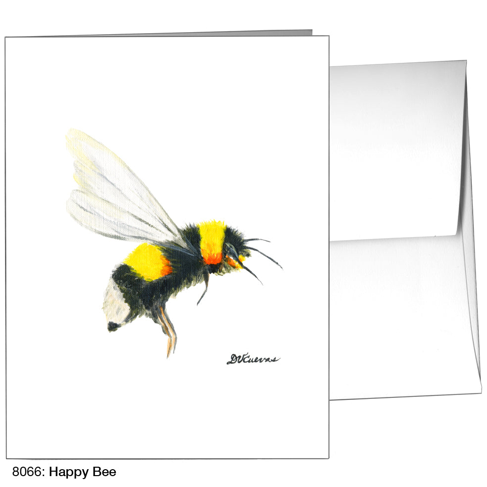 Happy Bee, Greeting Card (8066)