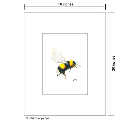 Happy Bee, Print (#8066)