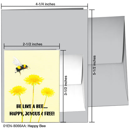 Happy Bee, Greeting Card (8066AA)