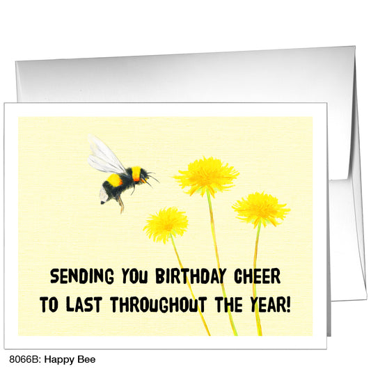 Happy Bee, Greeting Card (8066B)