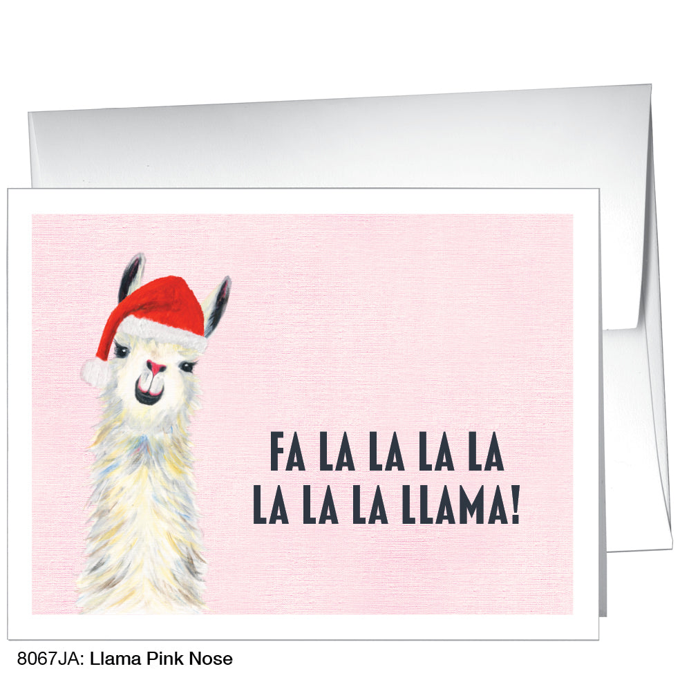 Llama Pink Nose, Greeting Card (8067JA)