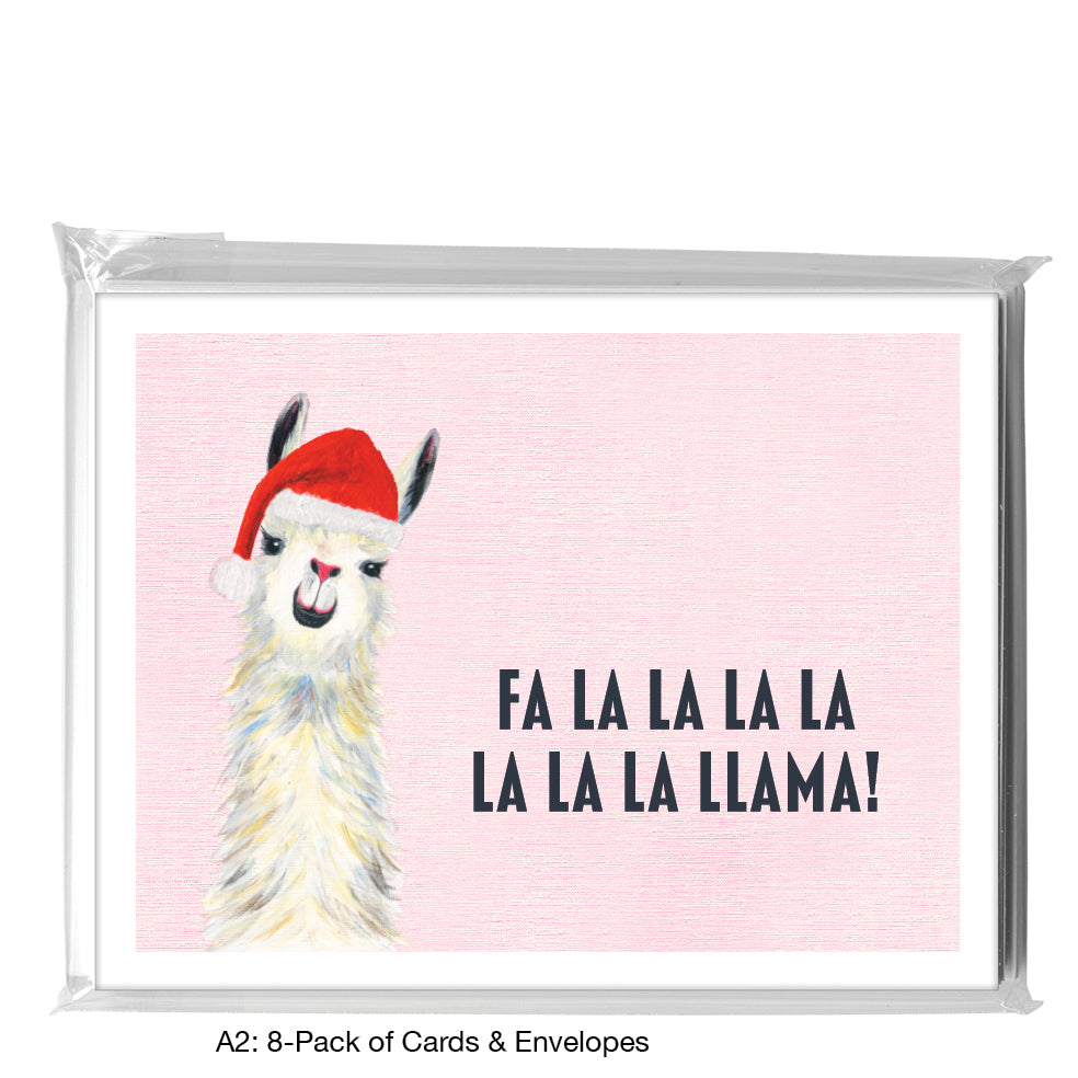 Llama Pink Nose, Greeting Card (8067JA)