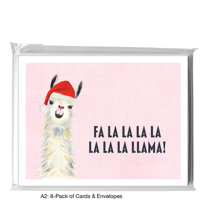 Llama Pink Nose, Greeting Card (8067JA)