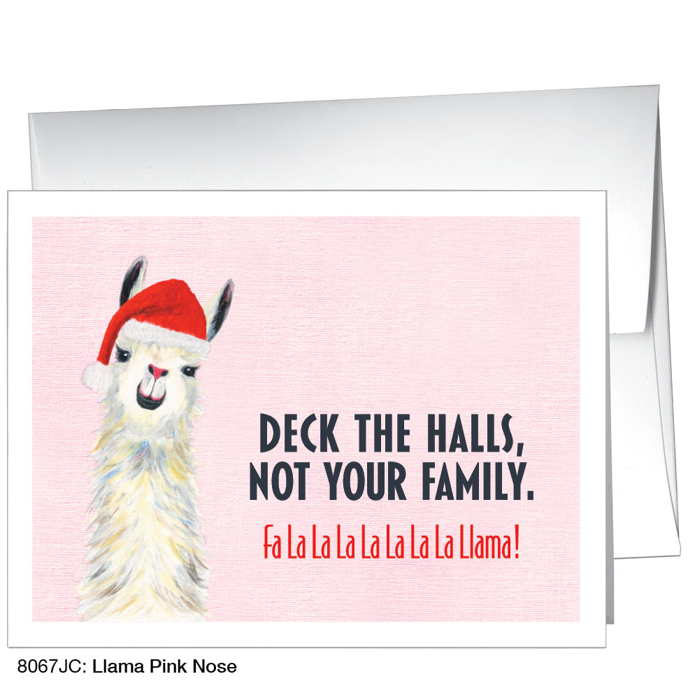 Llama Pink Nose, Greeting Card (8067JC)