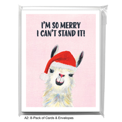 Llama Pink Nose, Greeting Card (8067JG)