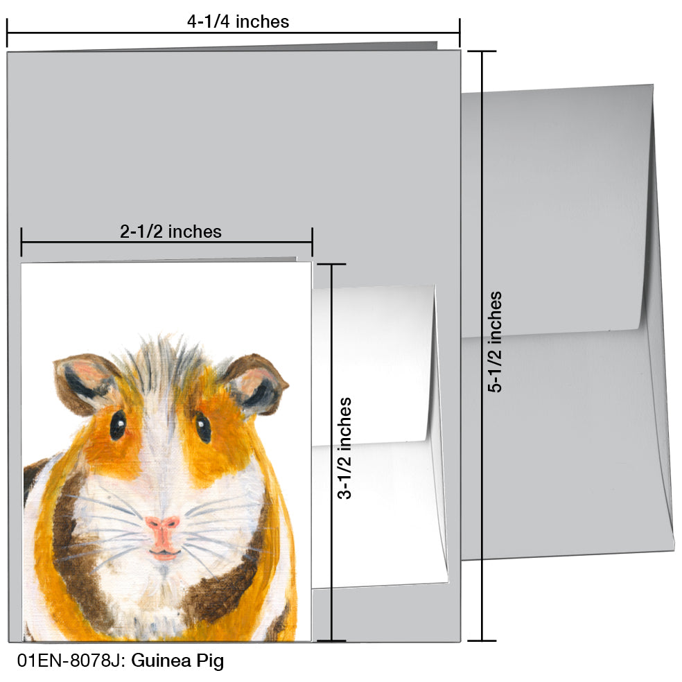 Guinea Pig, Greeting Card (8078J)