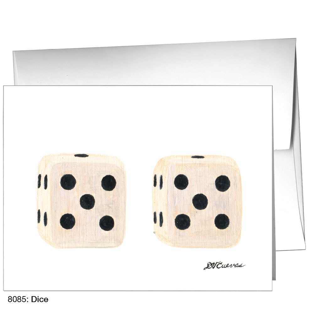 Dice, Greeting Card (8085)