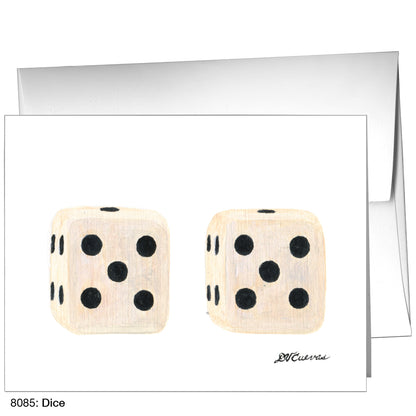 Dice, Greeting Card (8085)