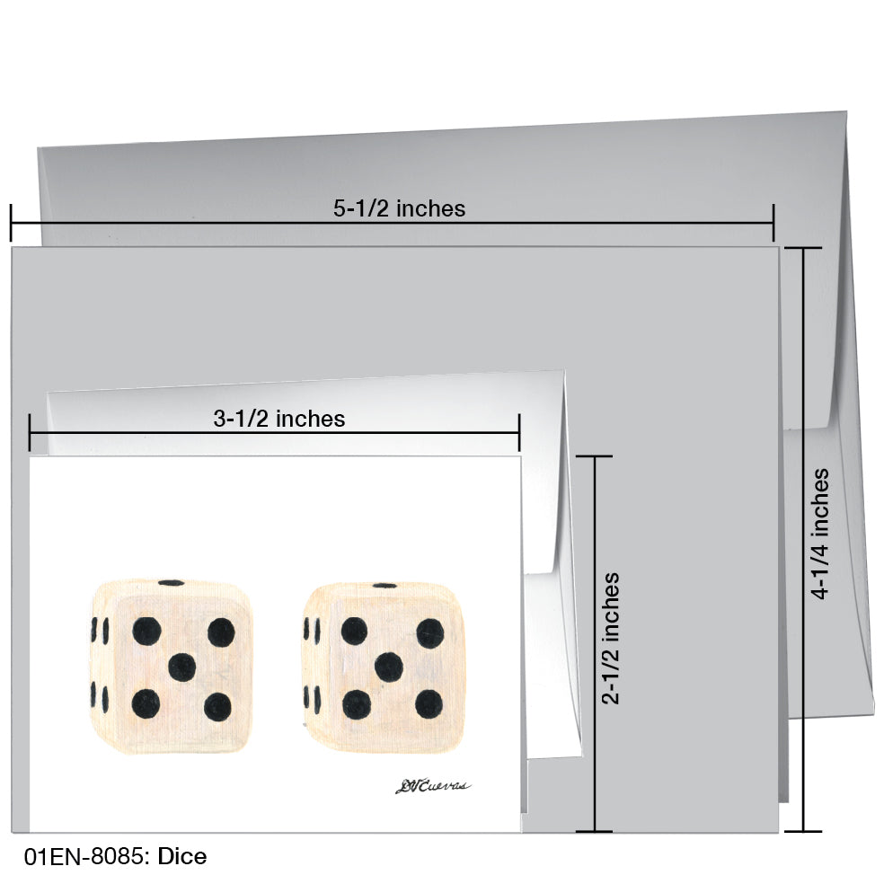 Dice, Greeting Card (8085)