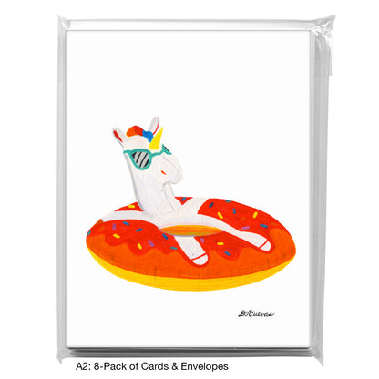 Floater Unicorn, Greeting Card (8095)