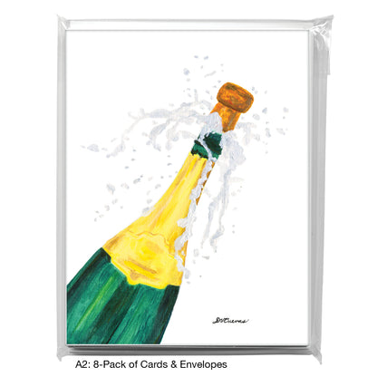 Popping The Cork, Greeting Card (8099)