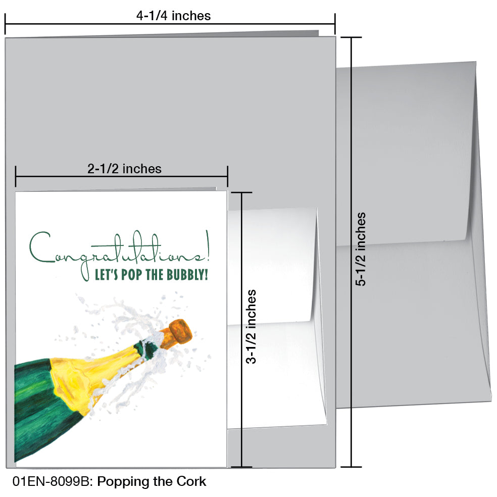 Popping The Cork, Greeting Card (8099B)