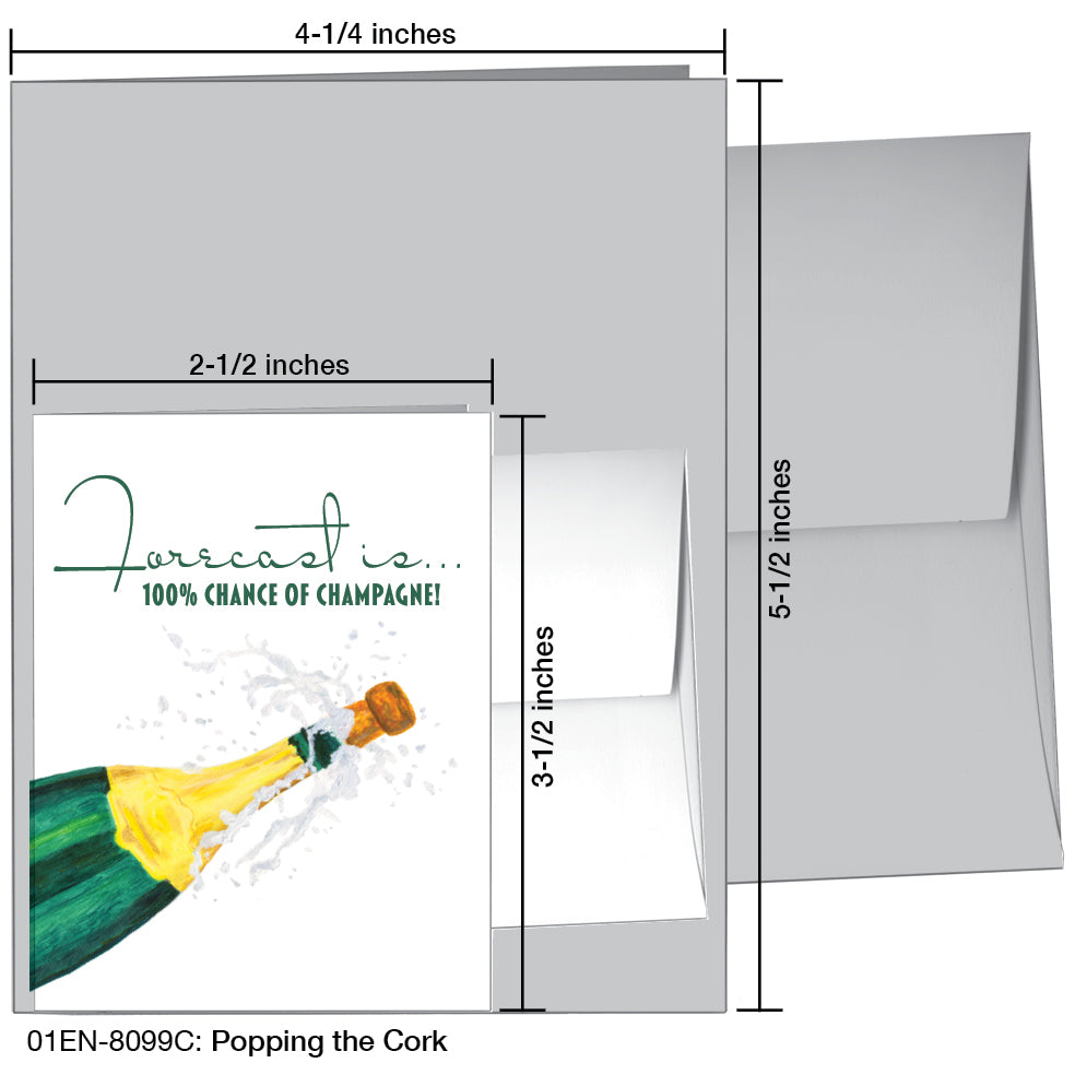 Popping The Cork, Greeting Card (8099C)