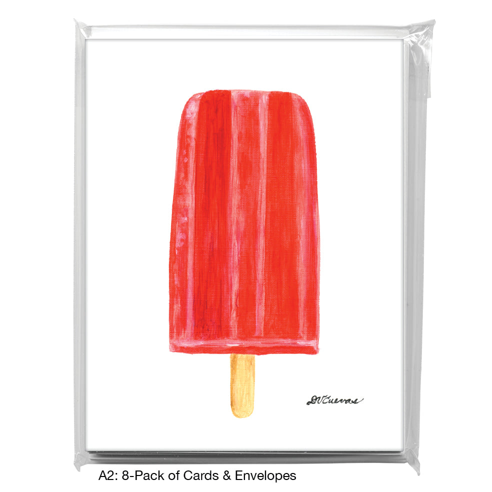 Red Popsicle, Greeting Card (8100)