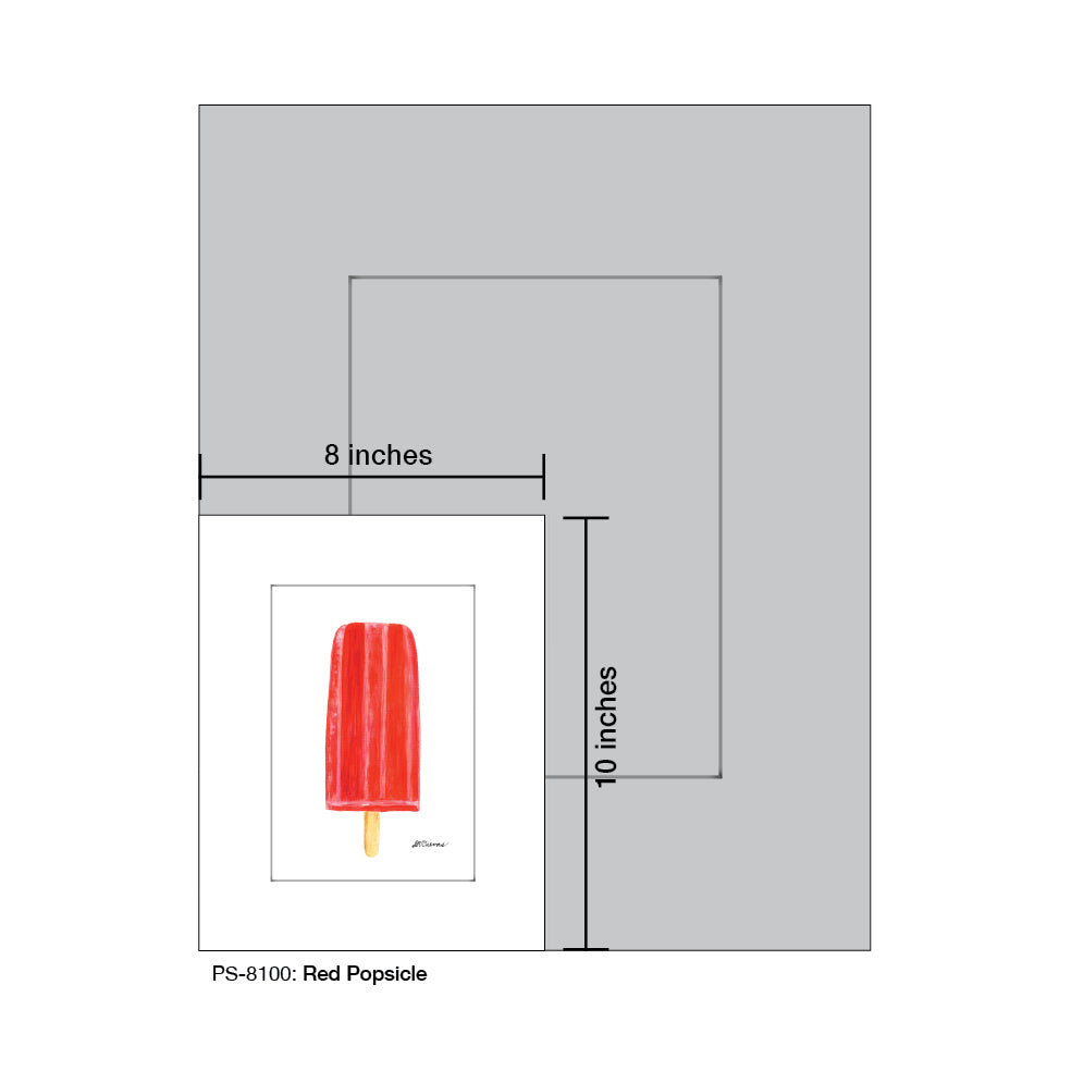 Red Popsicle, Print (#8100)