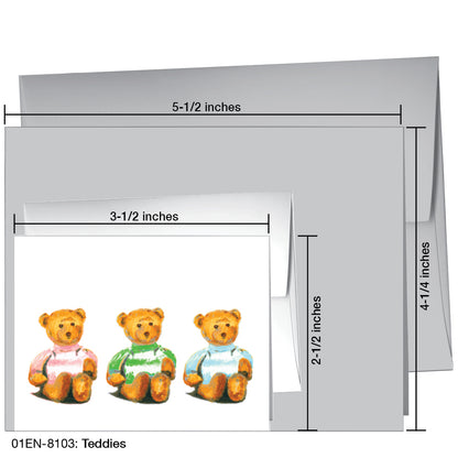 Teddies, Greeting Card (8103)