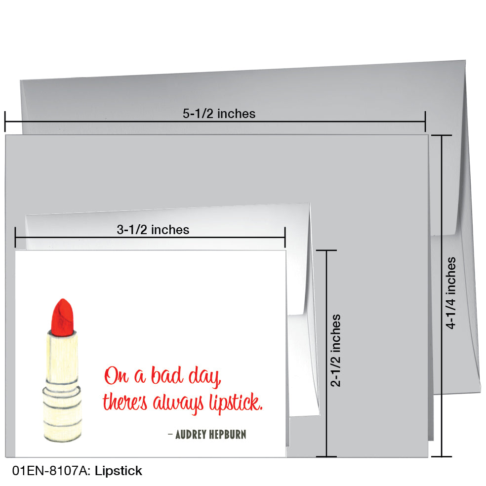 Lipstick, Greeting Card (8107A)