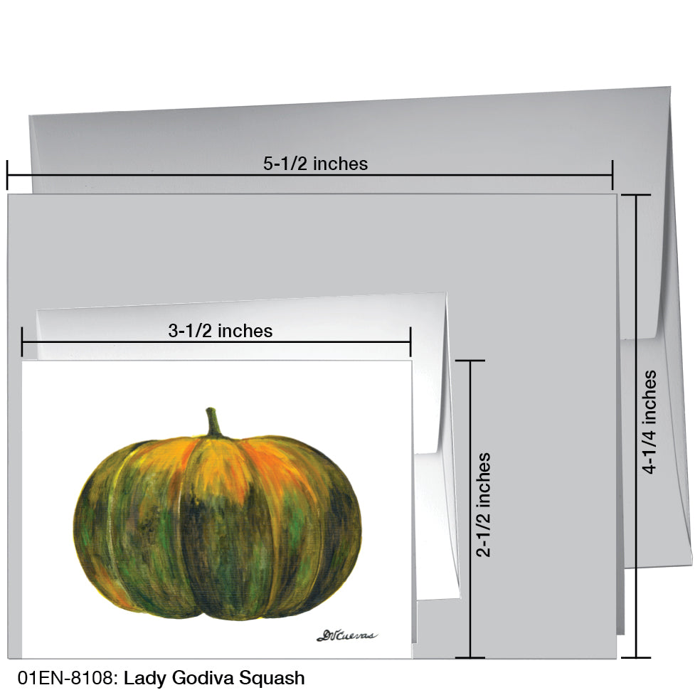 Lady Godiva Squash, Greeting Card (8108)