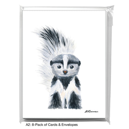 Skunk Face, Greeting Card (8111)