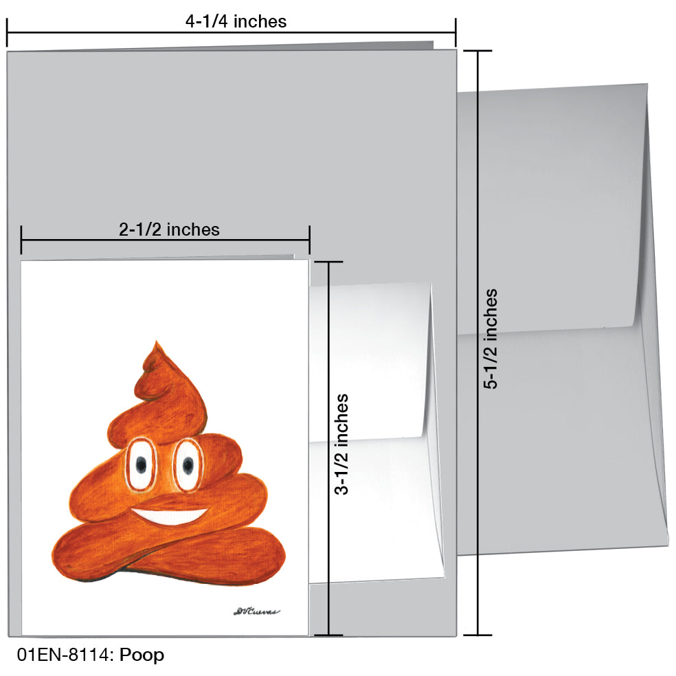 Poop, Greeting Card (8114)