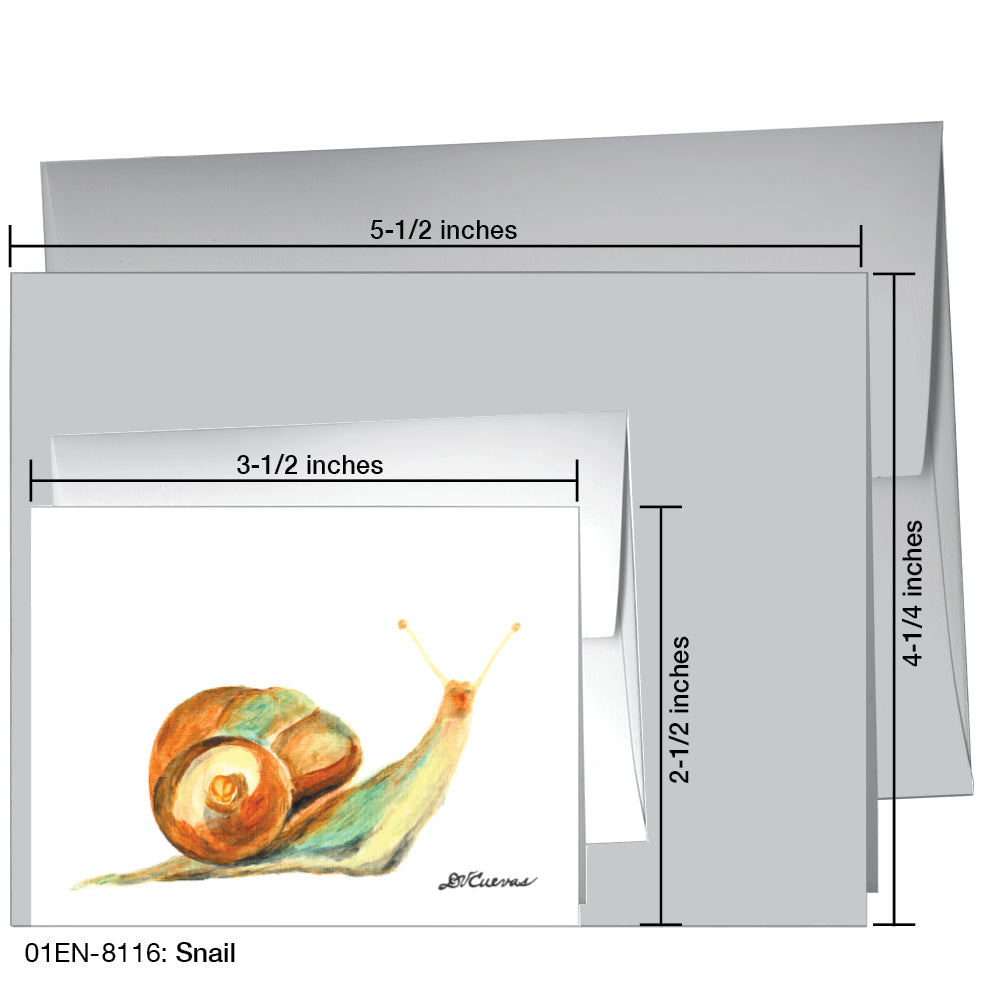 Snail, Greeting Card (8116)