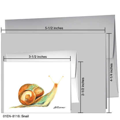 Snail, Greeting Card (8116)