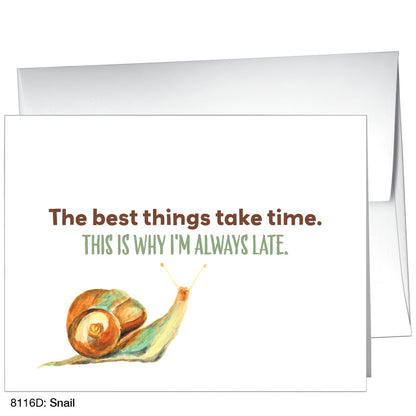 Snail, Greeting Card (8116D)