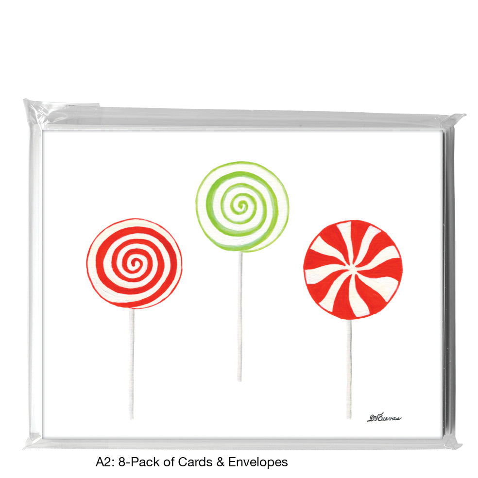 Pinwheel Pops, Greeting Card (8117)