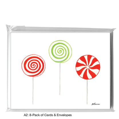 Pinwheel Pops, Greeting Card (8117)