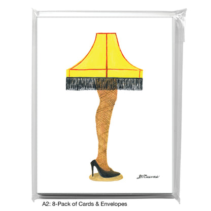 Leg Lamp, Greeting Card (8120)