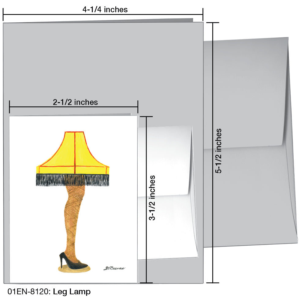 Leg Lamp, Greeting Card (8120)