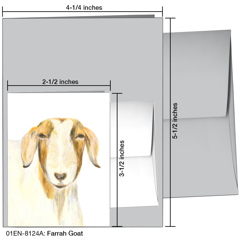 Farrah Goat, Greeting Card (8124A)