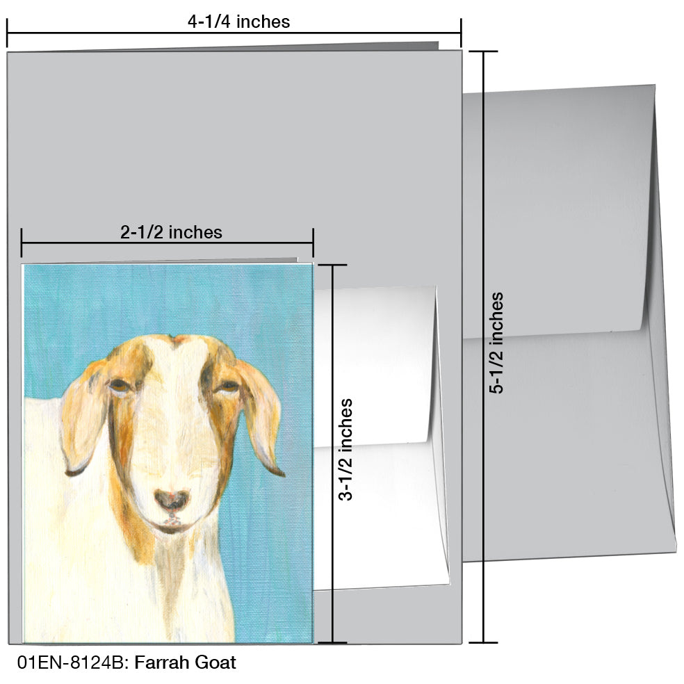 Farrah Goat, Greeting Card (8124B)