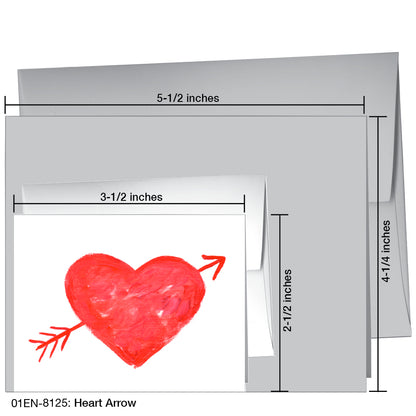 Heart Arrow, Greeting Card (8125)