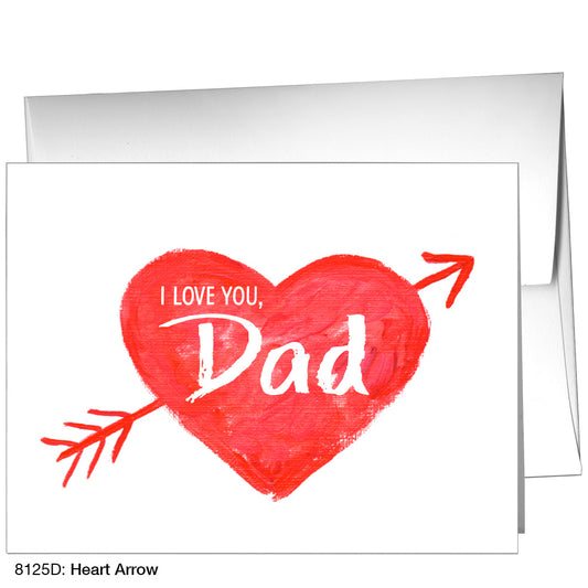 Heart Arrow, Greeting Card (8125D)