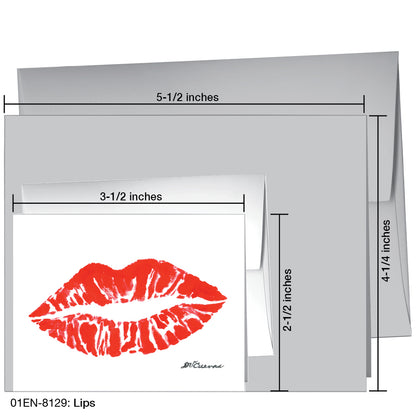 Lips, Greeting Card (8129)