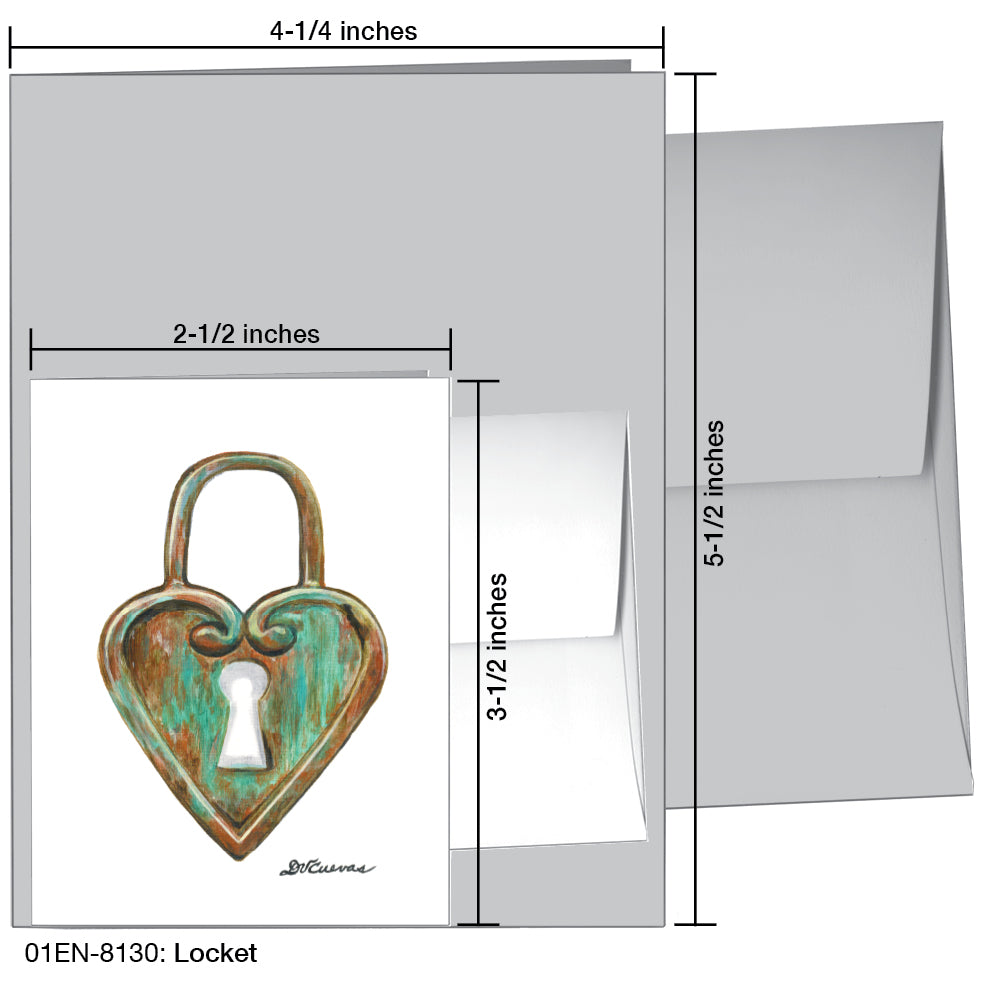 Locket, Greeting Card (8130)