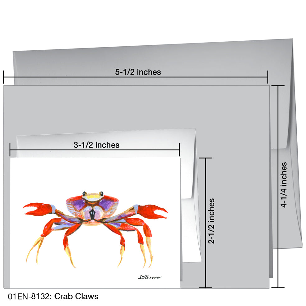 Crab Claws, Greeting Card (8132)