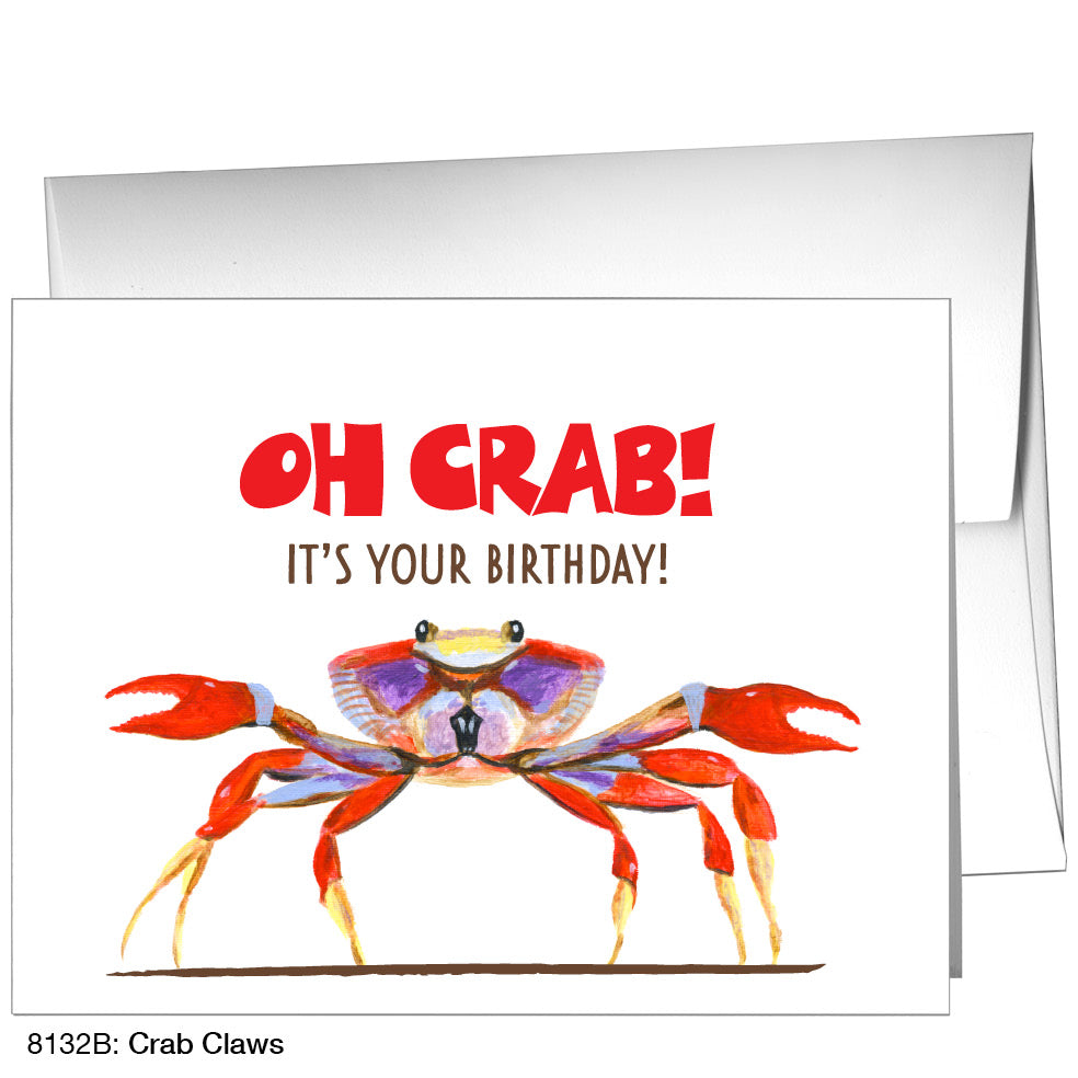 Crab Claws, Greeting Card (8132B)