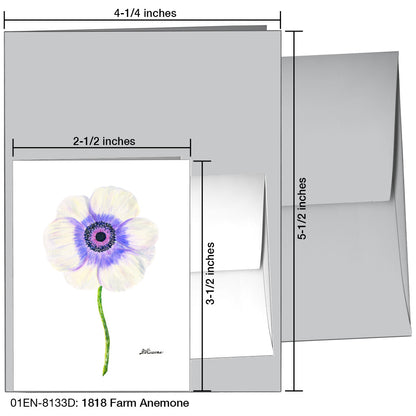 1818 Farm Anemone, Greeting Card (8133D)