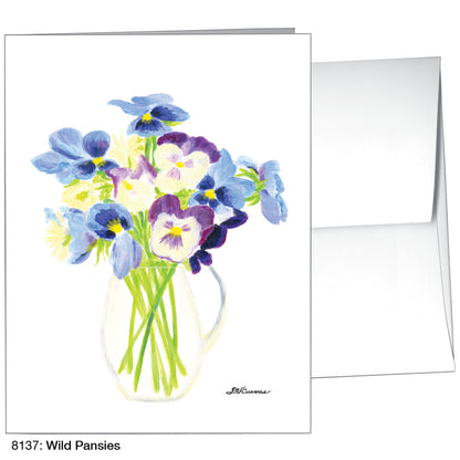 Wild Pansies, Greeting Card (8137)