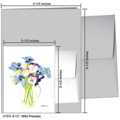 Wild Pansies, Greeting Card (8137)