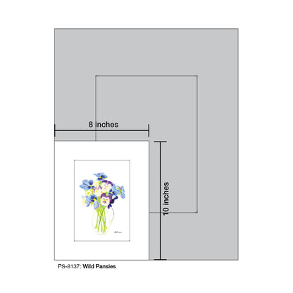 Wild Pansies, Print (#8137)