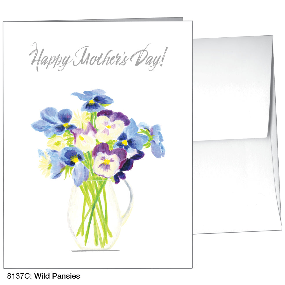 Wild Pansies, Greeting Card (8137C)