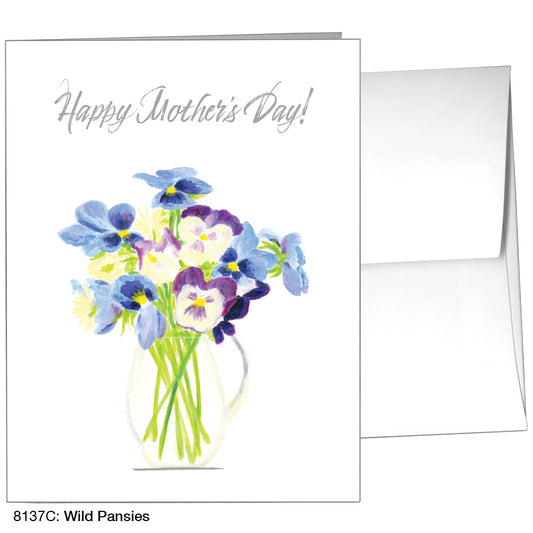 Wild Pansies, Greeting Card (8137C)